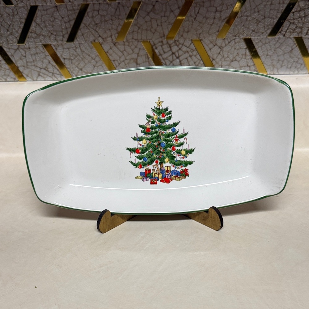 Festive Christmas Tree Serving Platter